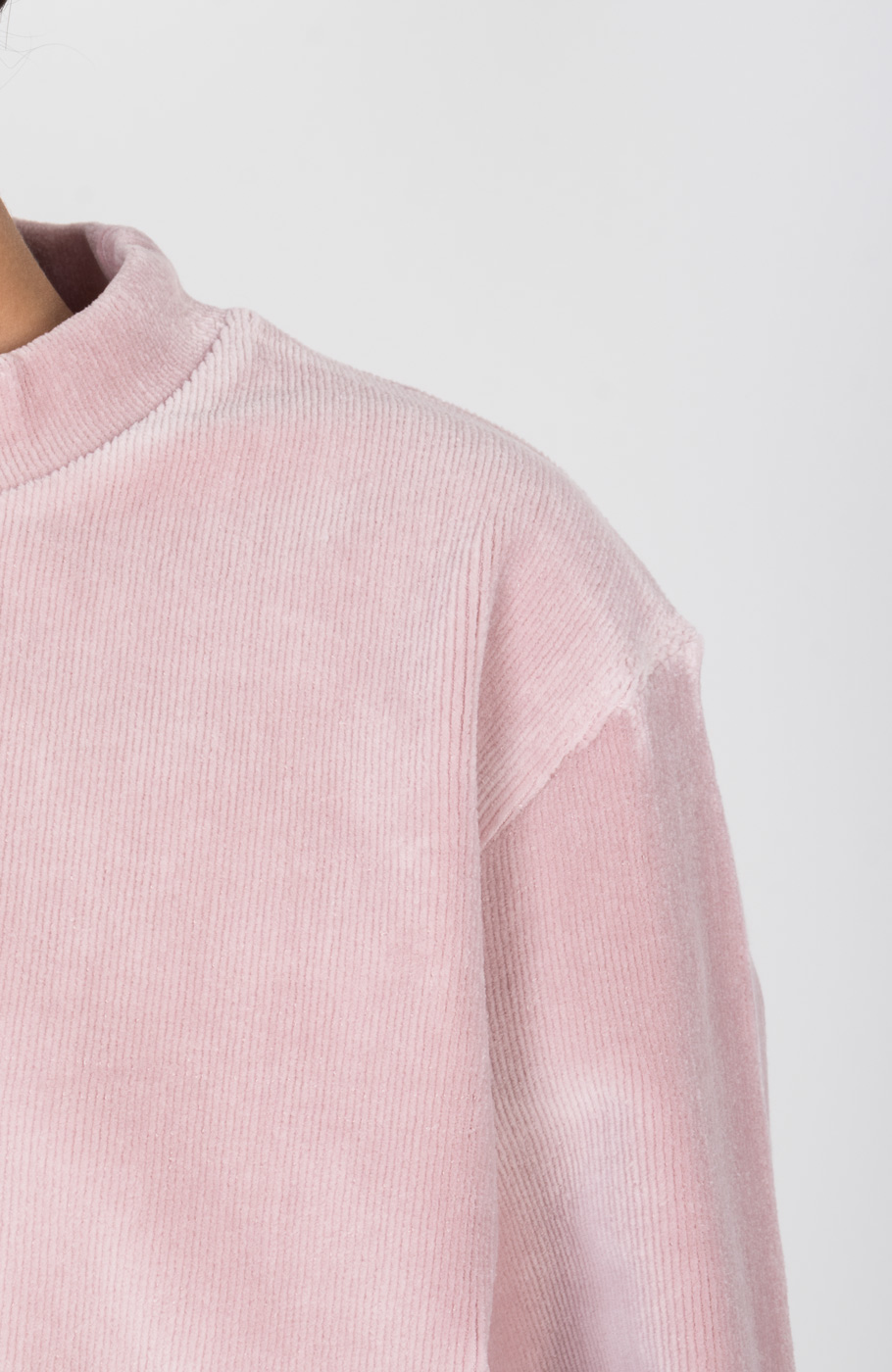 بلوز مخمل کبریتی یقه سه سانت