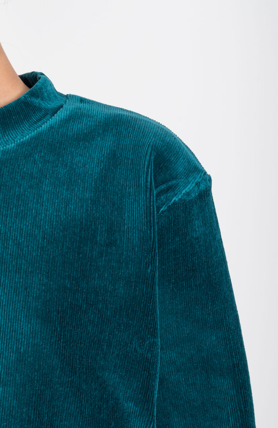 بلوز مخمل کبریتی یقه سه سانت