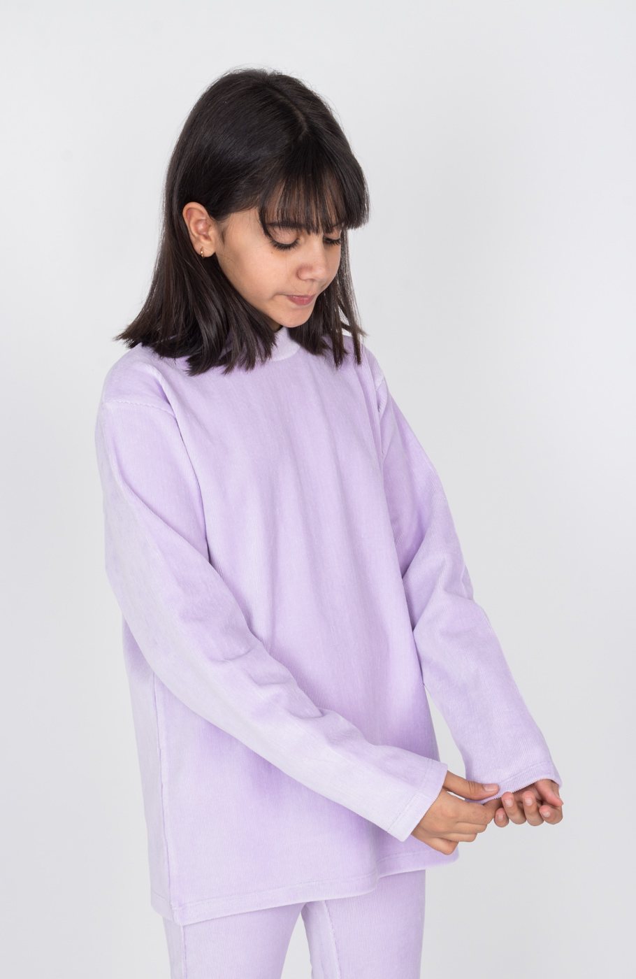 بلوز مخمل کبریتی یقه سه سانت