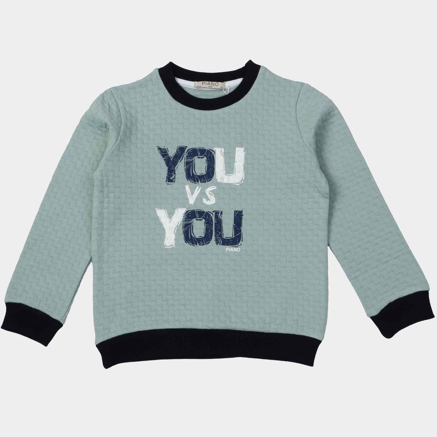 بلوز ژاکارد با یقه و مچ و دمپا نارنگ