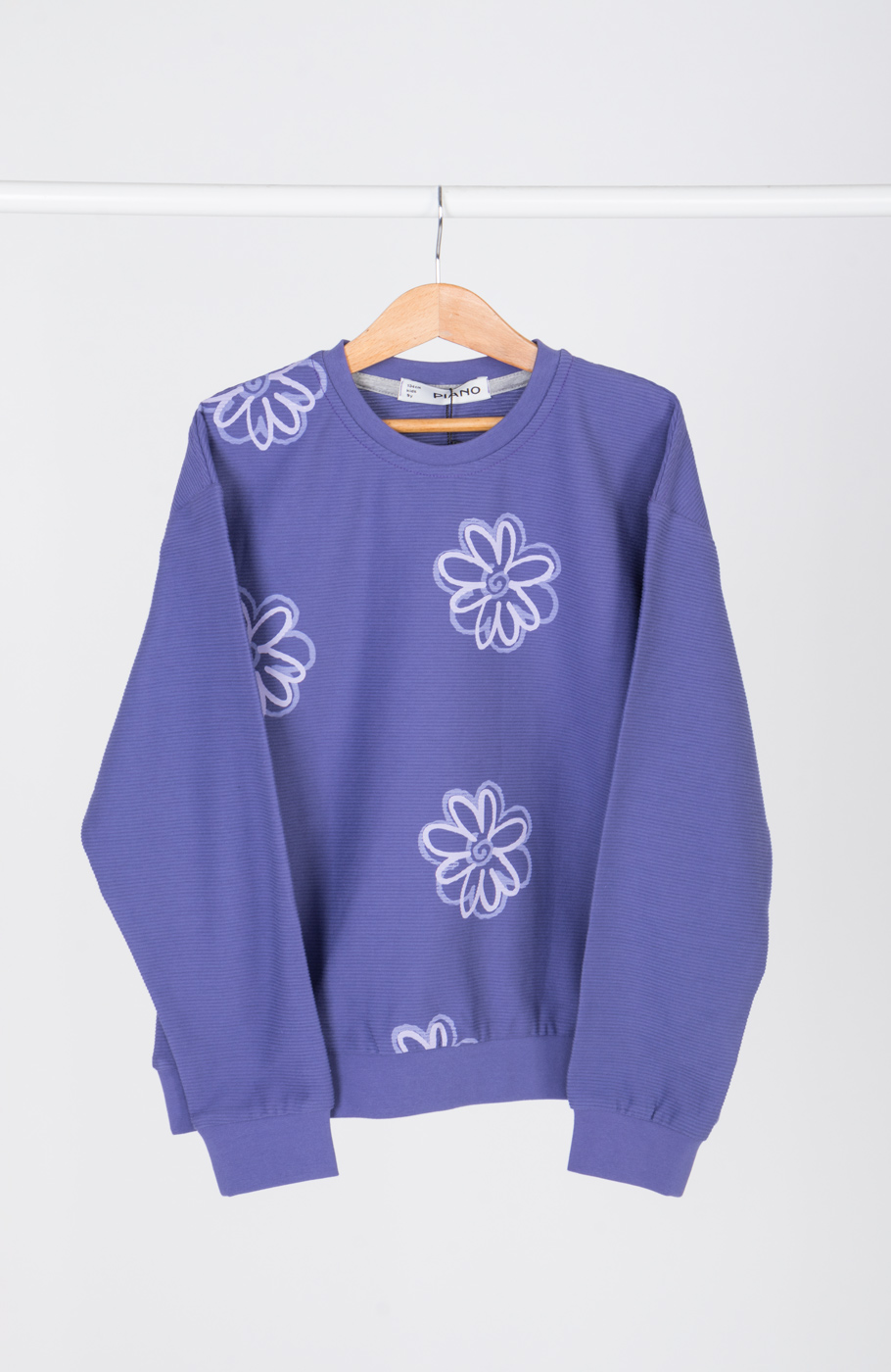 بلوز یکرو پنبه کبریتی آستین افتاده(ست با کد 10706)