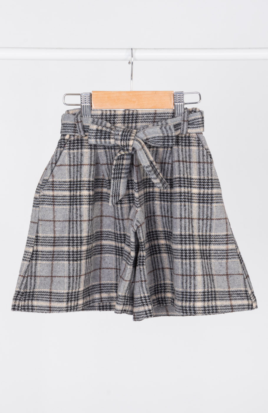 شلوارک فلانل پیلی دار