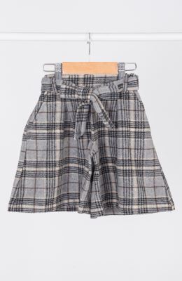 شلوارک فلانل پیلی دار