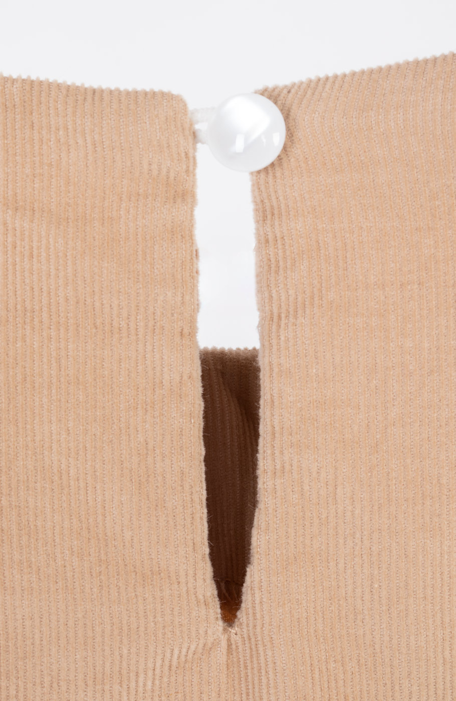 پیراهن مخمل کبریتی آستین بلند