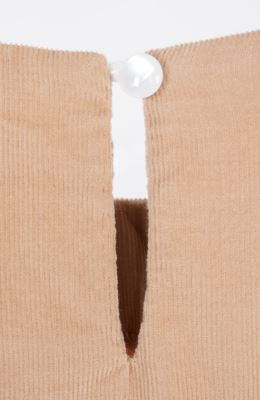 پیراهن مخمل کبریتی آستین بلند