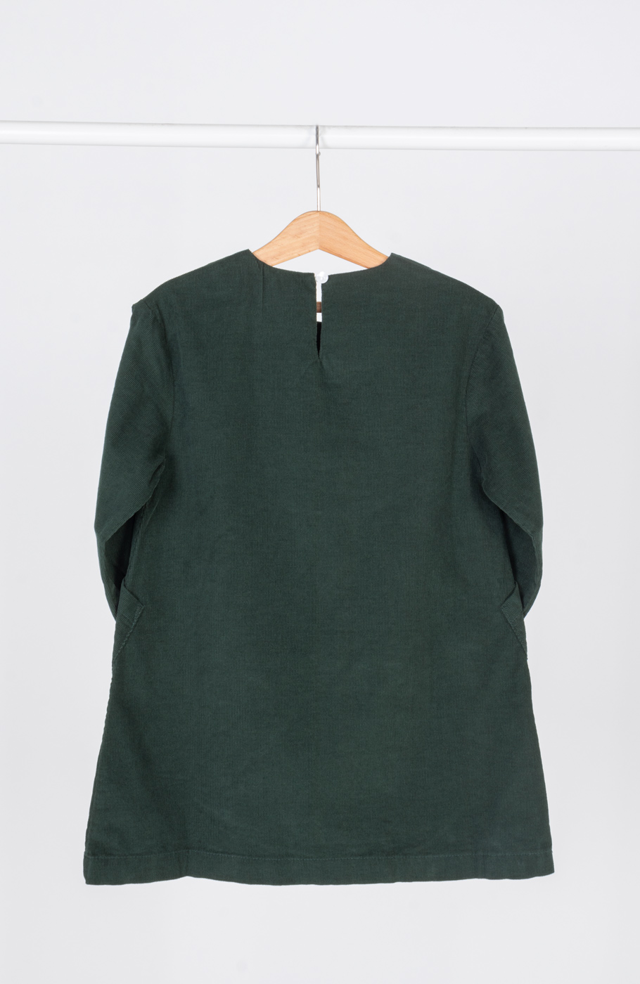 پیراهن مخمل کبریتی آستین بلند