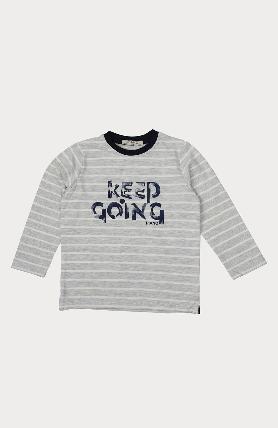 بلوز یکرو لایکرا ملانژ رنگی راه راه