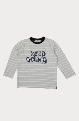 بلوز یکرو لایکرا ملانژ رنگی راه راه