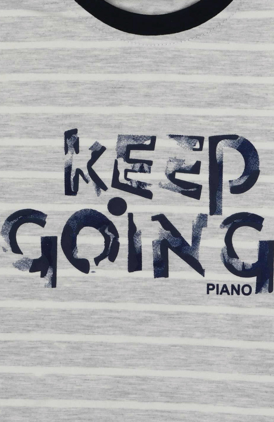 بلوز یکرو لایکرا ملانژ رنگی راه راه