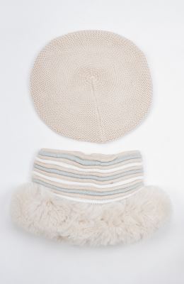 کلاه بره و رینگ بافت لبه خزه دار