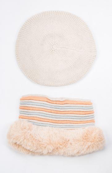 کلاه بره و رینگ بافت لبه خزه دار