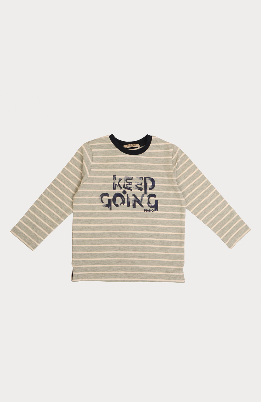 بلوز یکرو لایکرا ملانژ رنگی راه راه