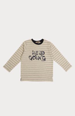 بلوز یکرو لایکرا ملانژ رنگی راه راه