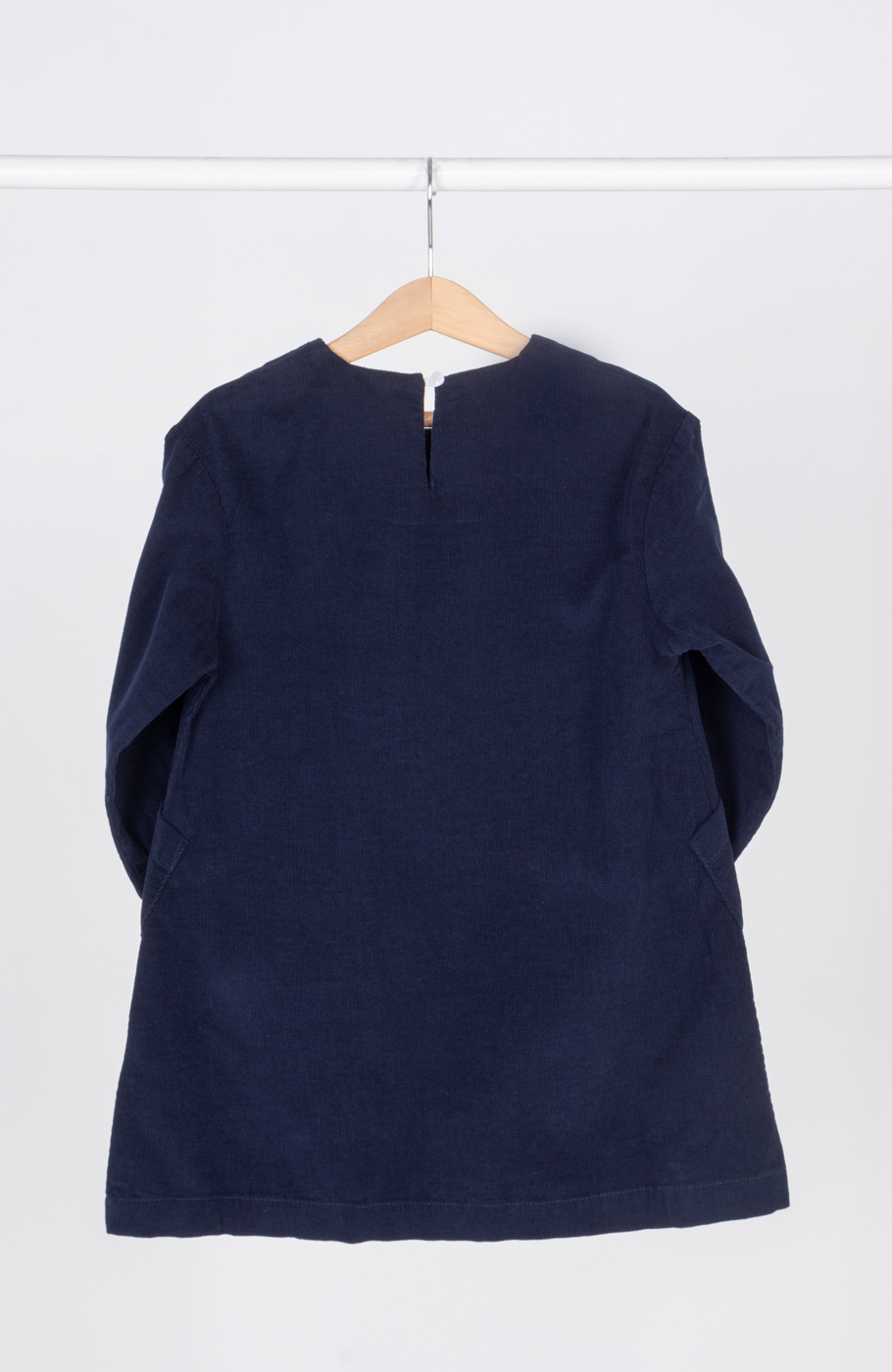 پیراهن مخمل کبریتی آستین بلند