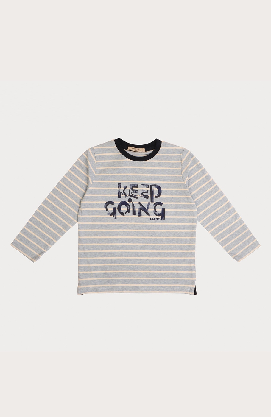 بلوز یکرو لایکرا ملانژ رنگی راه راه