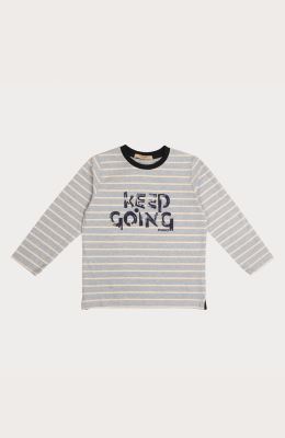 بلوز یکرو لایکرا ملانژ رنگی راه راه