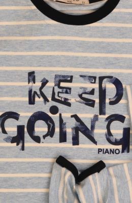 بلوز یکرو لایکرا ملانژ رنگی راه راه