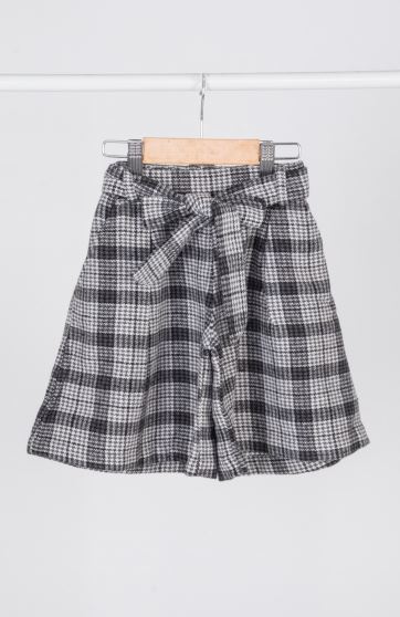 شلوارک فلانل پیلی دار