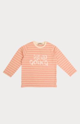 بلوز یکرو لایکرا ملانژ رنگی راه راه