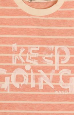 بلوز یکرو لایکرا ملانژ رنگی راه راه