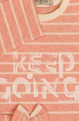 بلوز یکرو لایکرا ملانژ رنگی راه راه