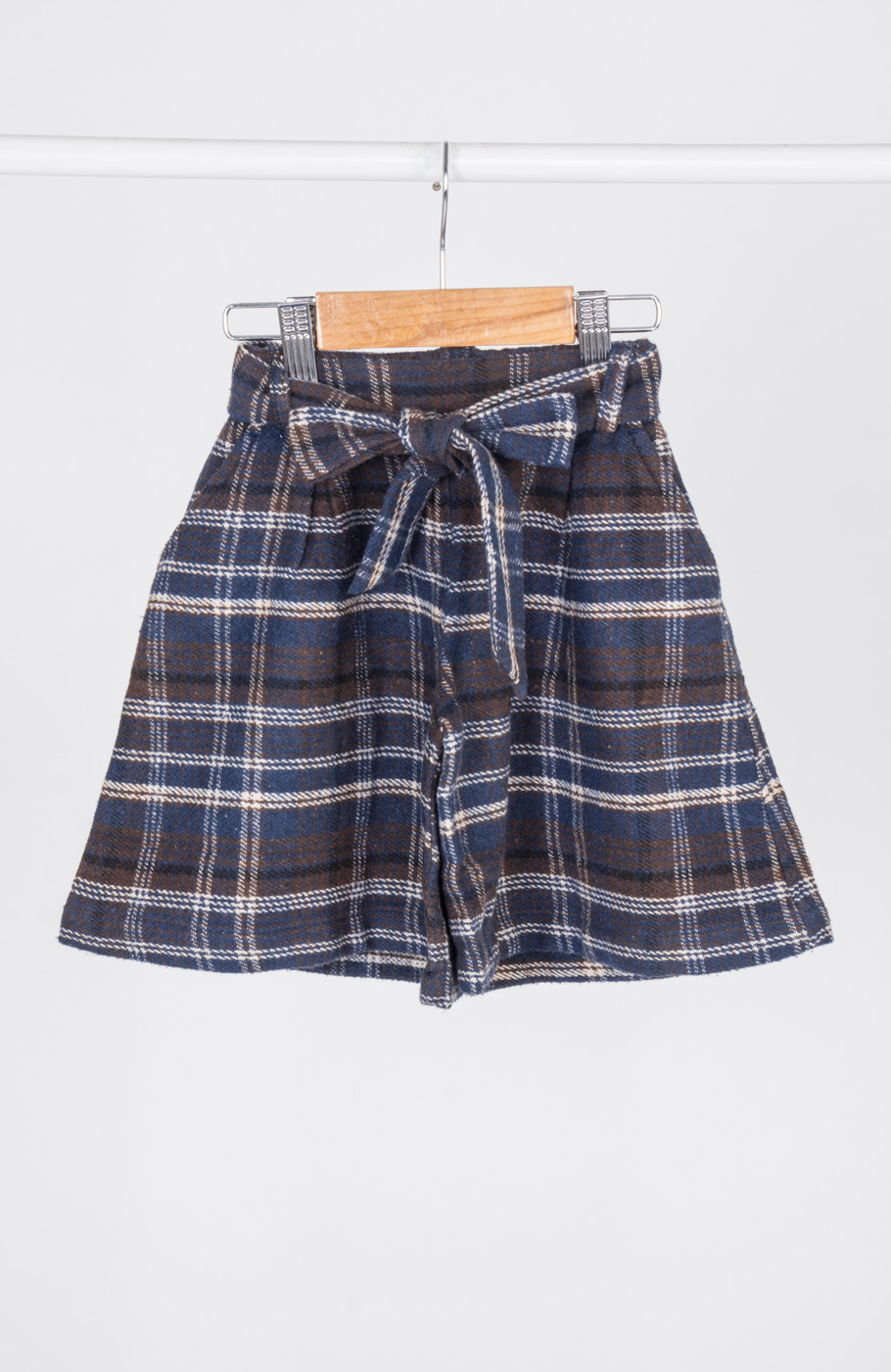 شلوارک فلانل پیلی دار