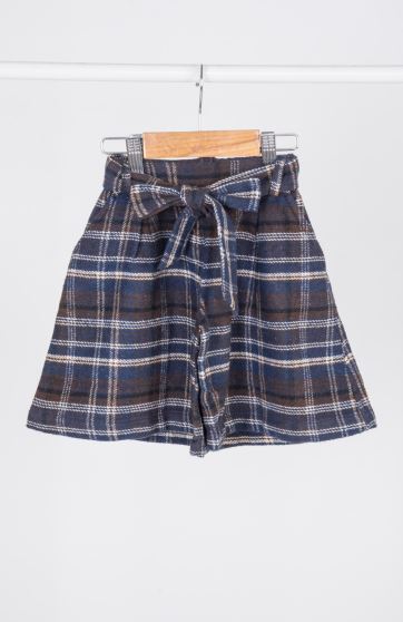 شلوارک فلانل پیلی دار