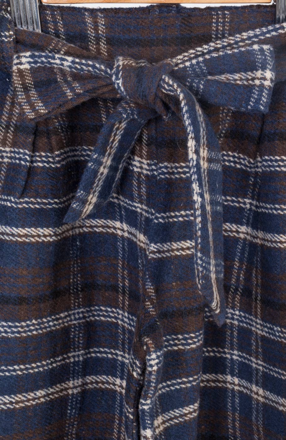 شلوارک فلانل پیلی دار