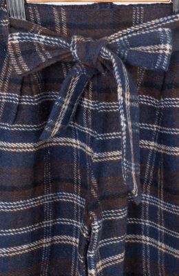 شلوارک فلانل پیلی دار