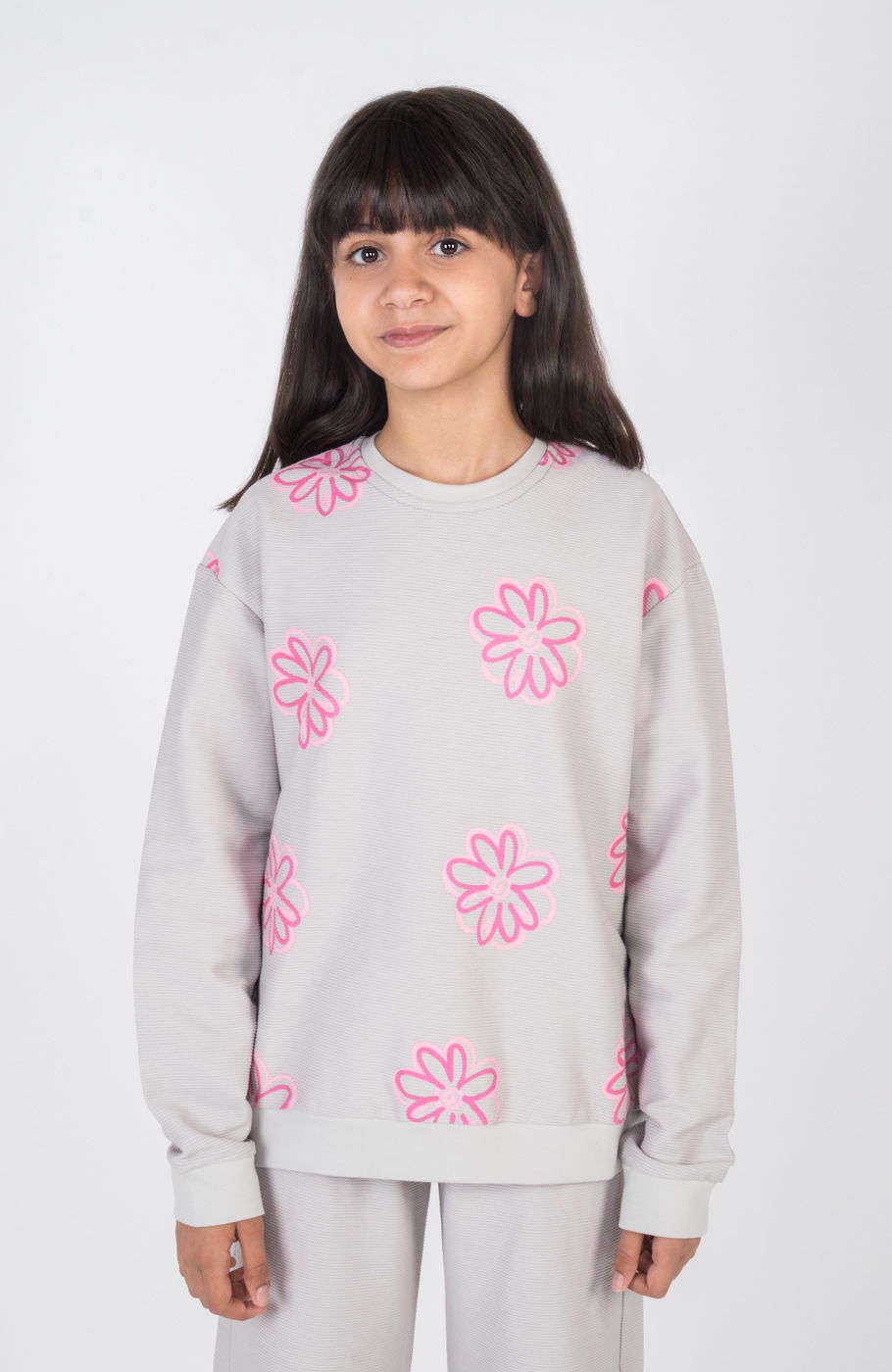 بلوز یکرو پنبه کبریتی آستین افتاده(ست با کد 10706)