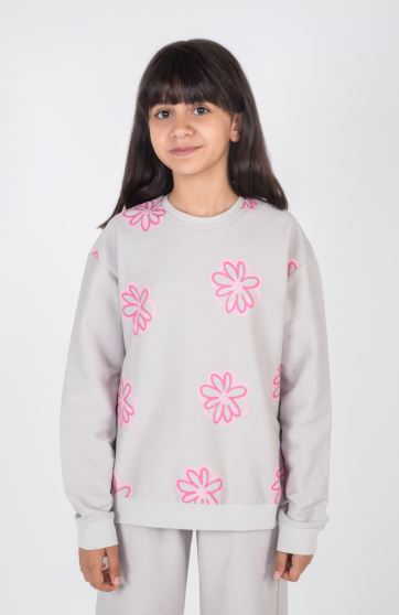 بلوز یکرو پنبه کبریتی آستین افتاده(ست با کد 10706)