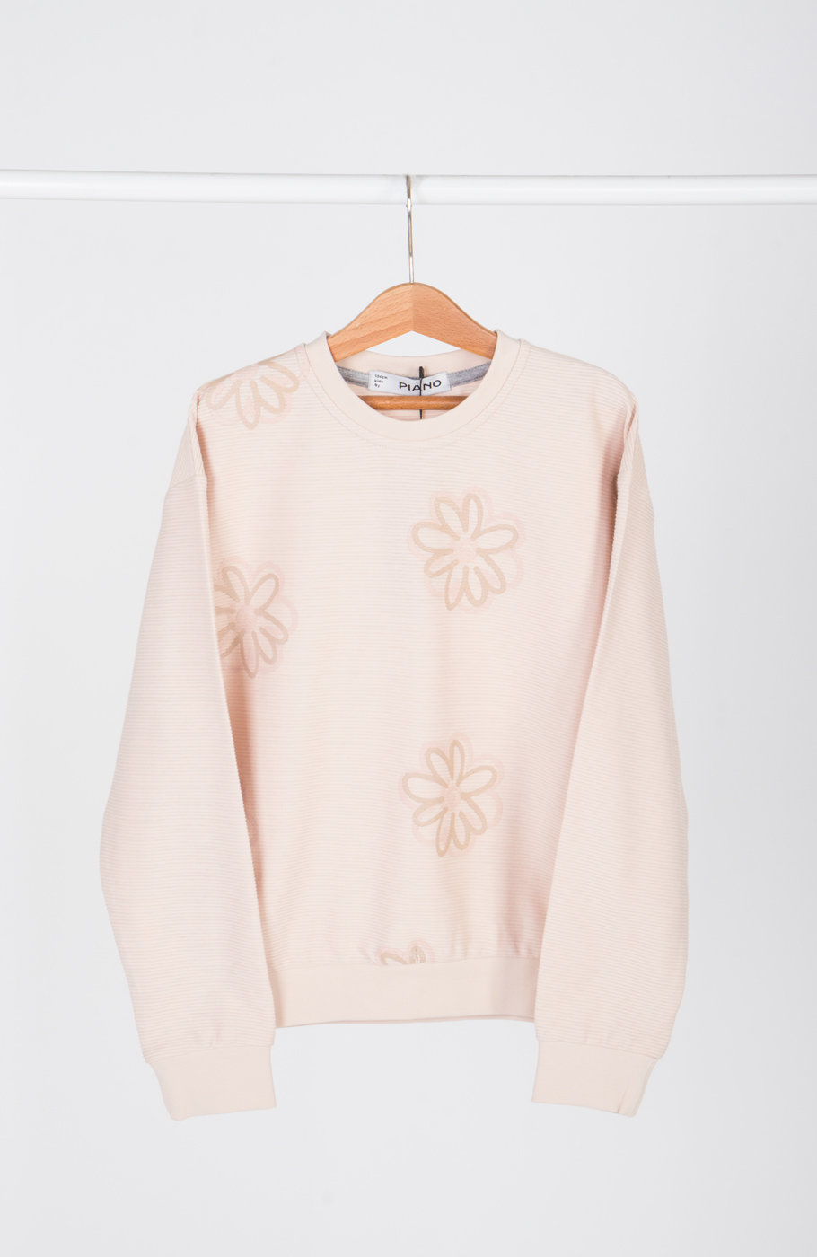 بلوز یکرو پنبه کبریتی آستین افتاده(ست با کد 10706)