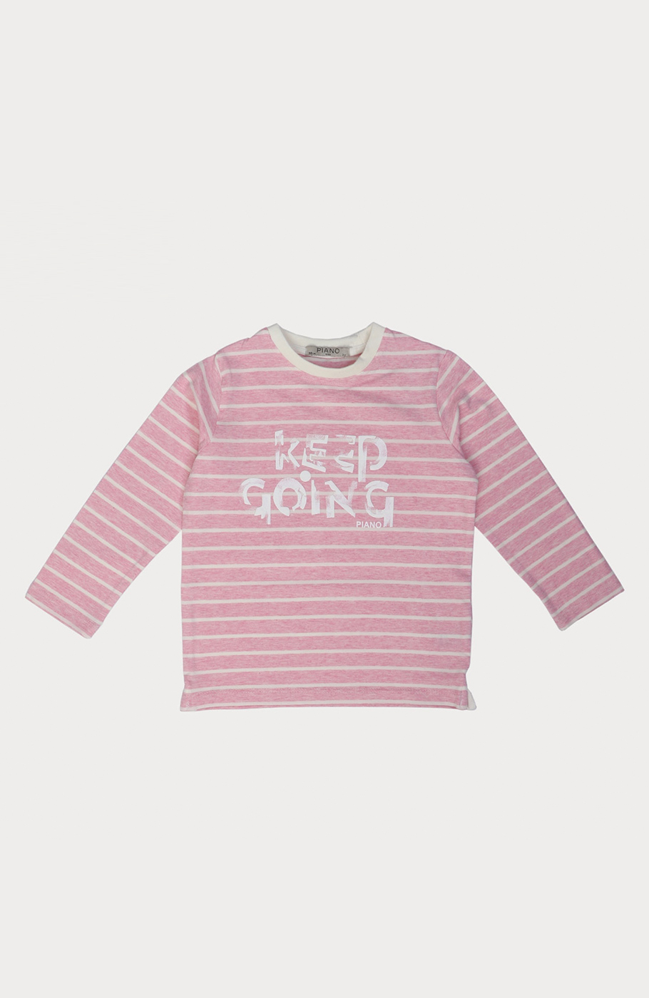 بلوز یکرو لایکرا ملانژ رنگی راه راه