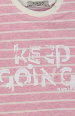 بلوز یکرو لایکرا ملانژ رنگی راه راه