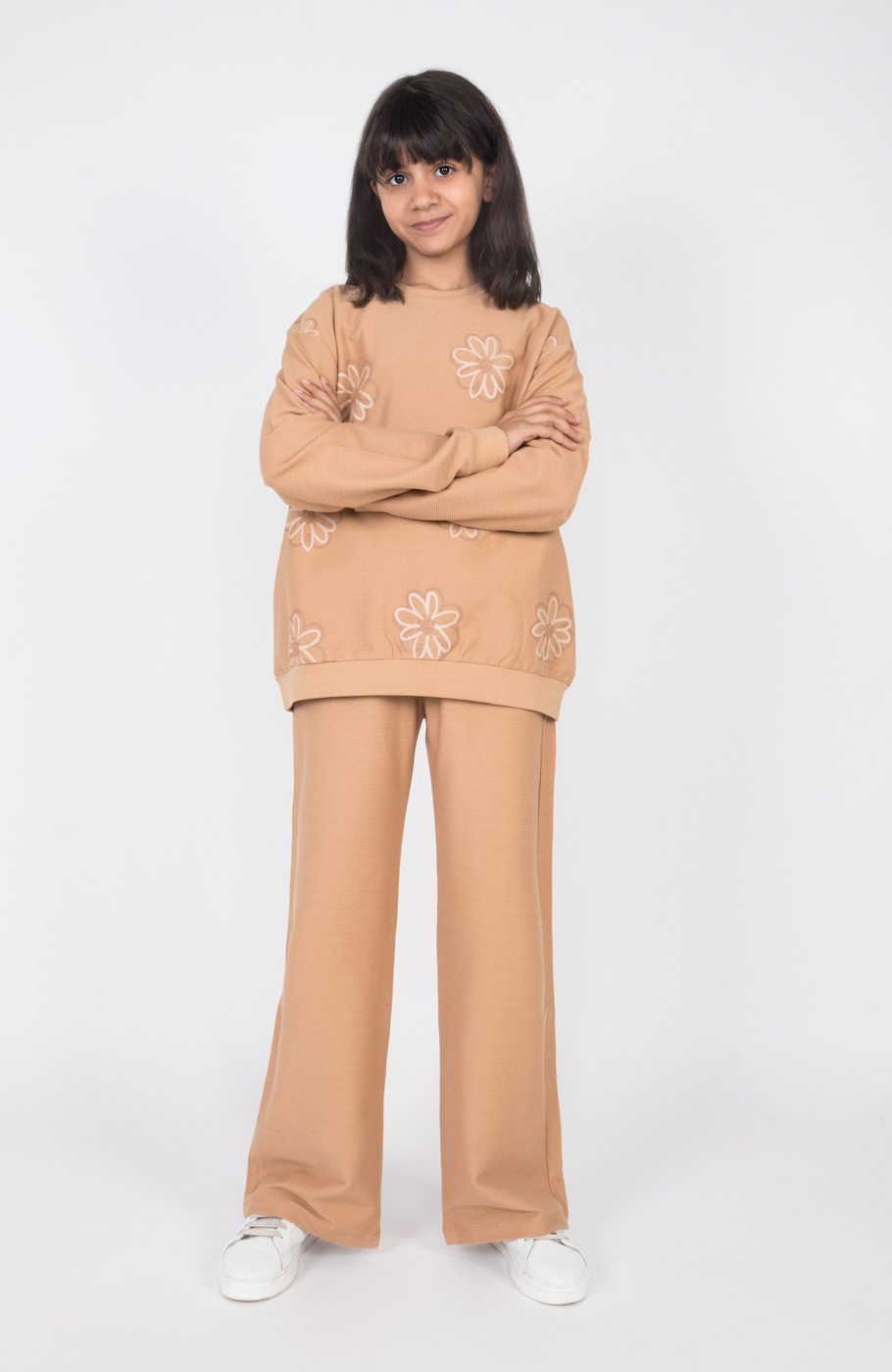 بلوز یکرو پنبه کبریتی آستین افتاده(ست با کد 10706)