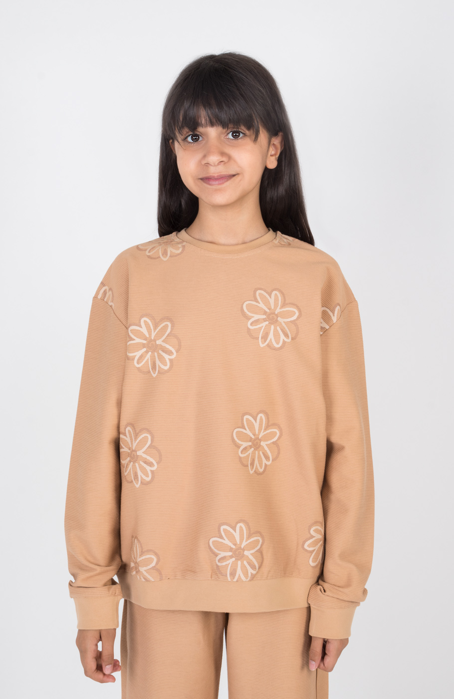 بلوز یکرو پنبه کبریتی آستین افتاده(ست با کد 10706)