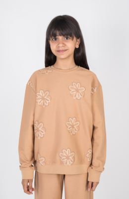 بلوز یکرو پنبه کبریتی آستین افتاده(ست با کد 10706)