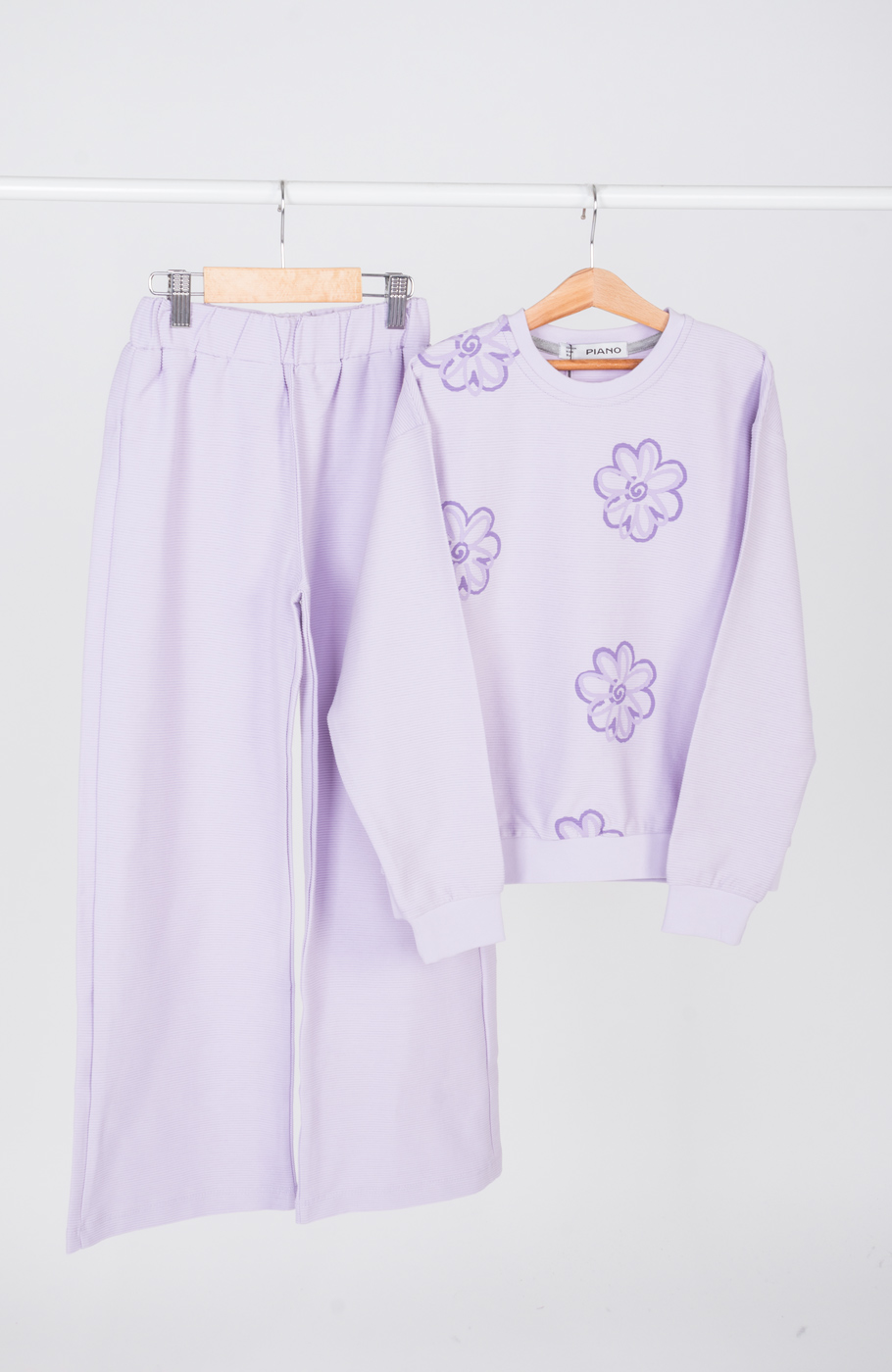 بلوز یکرو پنبه کبریتی آستین افتاده(ست با کد 10706)