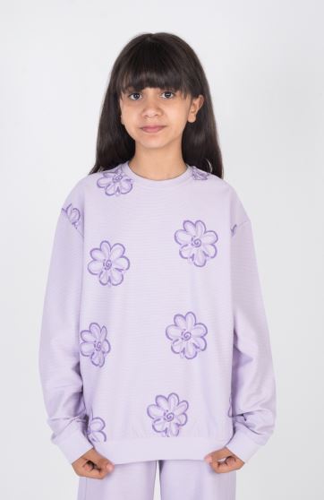 بلوز یکرو پنبه کبریتی آستین افتاده(ست با کد 10706)