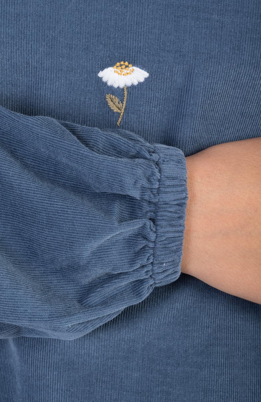 بلوز مخمل کبریتی آستین بلند