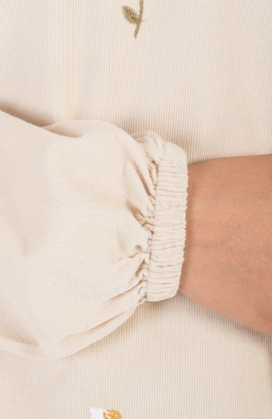 بلوز مخمل کبریتی آستین بلند