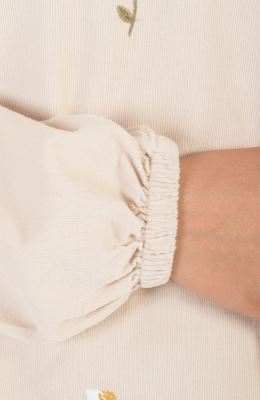 بلوز مخمل کبریتی آستین بلند