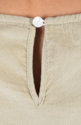 بلوز مخمل کبریتی آستین بلند