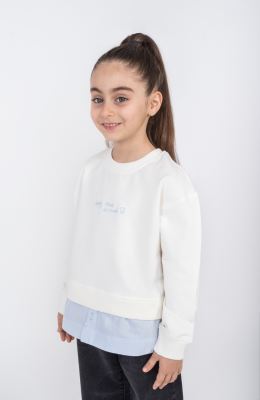 تیشرت آستین بلند دورس لایکرا و آکسفورد