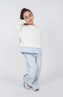 تیشرت آستین بلند دورس لایکرا و آکسفورد