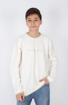 تیشرت آستین بلند یکرو پنبه کبربتی