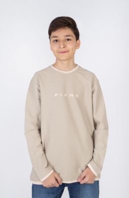 تیشرت آستین بلند یکرو پنبه کبربتی