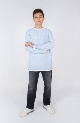 تیشرت آستین بلند یکرو پنبه کبربتی