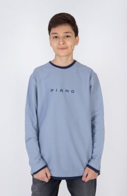 تیشرت آستین بلند یکرو پنبه کبربتی