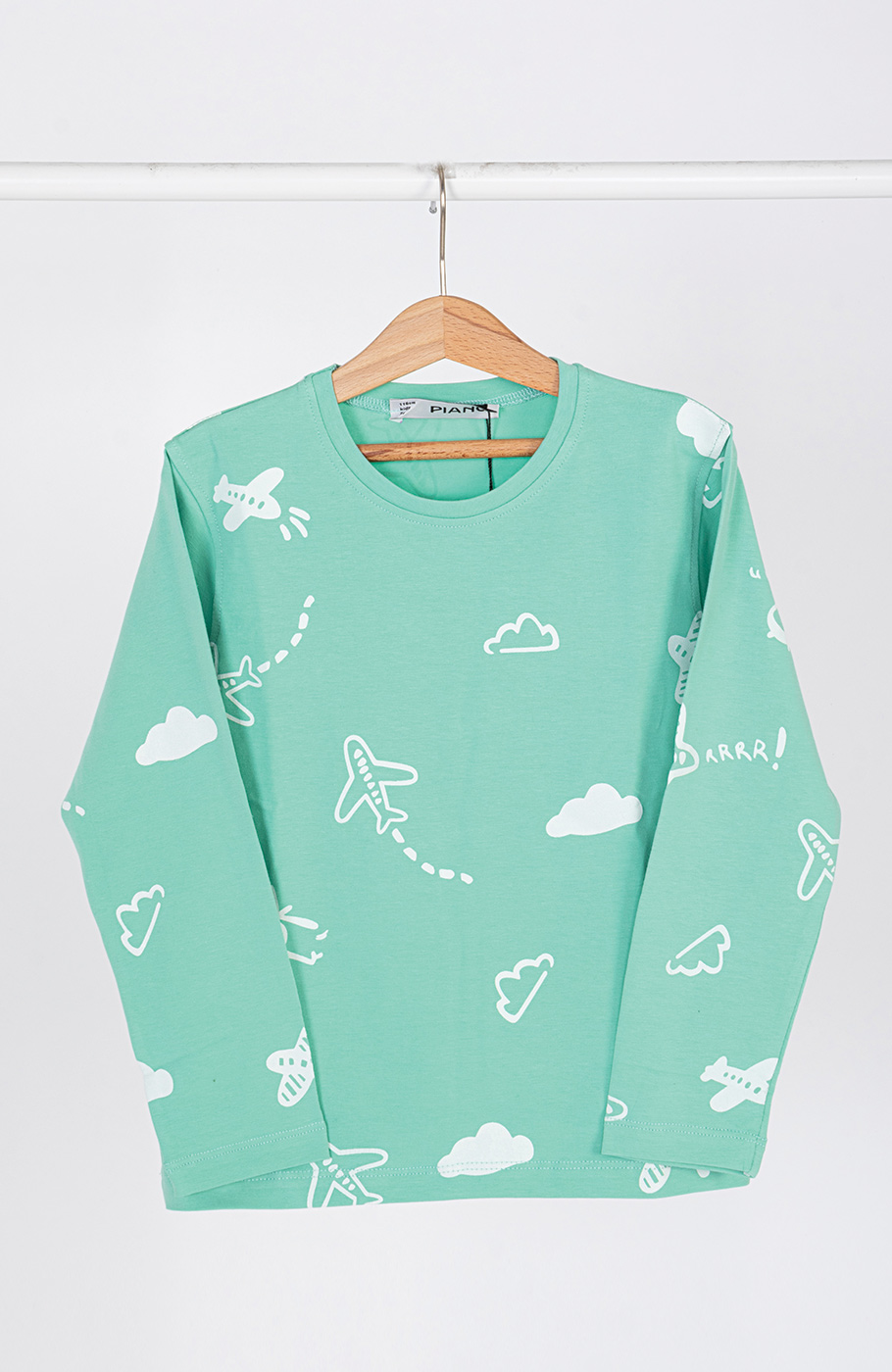 تیشرت آستین بلند و شلوار یکرولایکرا خواب